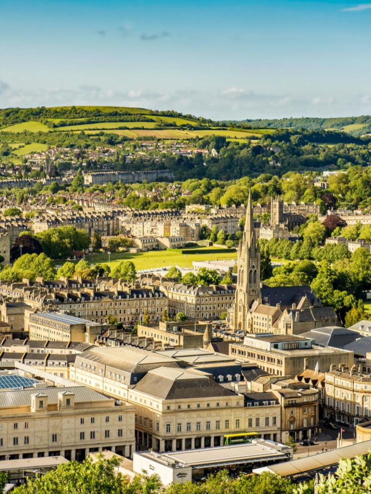 Panoramic view of Bath city