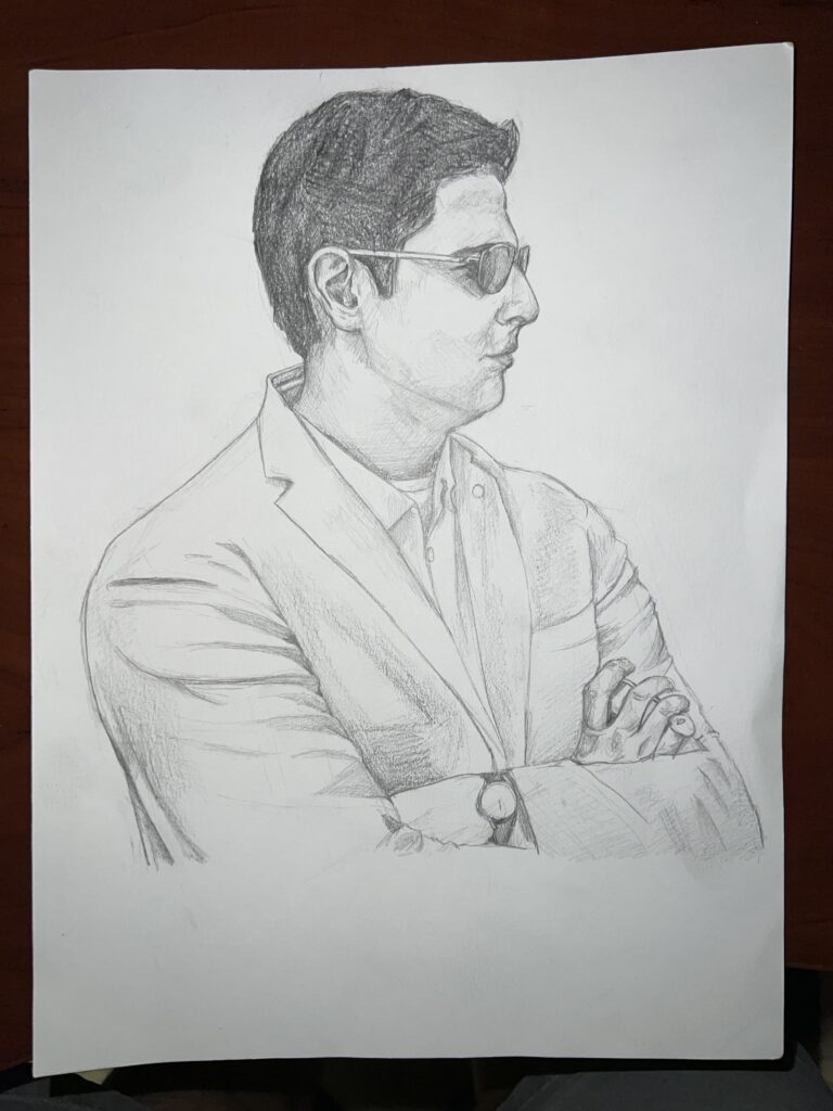 Pencil Drawing of Amir