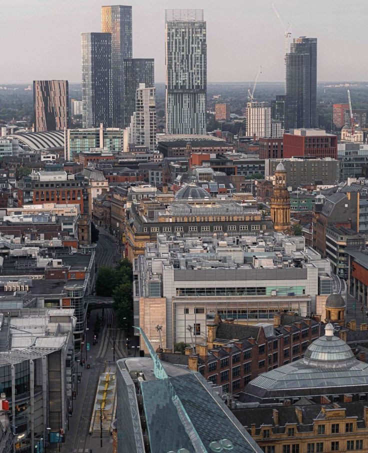 Manchester city panoramic view